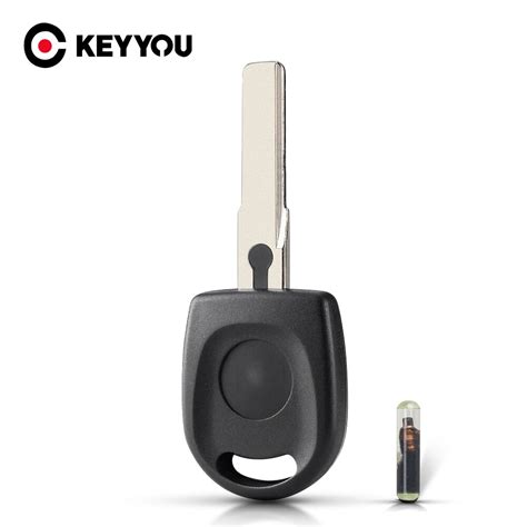 Keyyou Funda De Llave Transpondedor Con Chip Id Para Vw Polo Golf