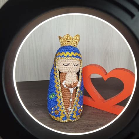 Nossa Senhora Aparecida Em Amigurumi Ateli Roberta Artes