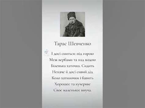 Тарас Шевченко - вибрана поезія, уривок #вірші #віршіукраїнською # ...