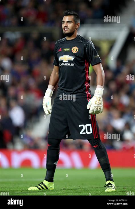 Manchester United goalkeeper Sergio Romero during Wayne Rooney's Testimonial at Old Trafford ...