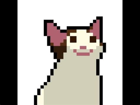 Pop Cat Meme Pixel Art