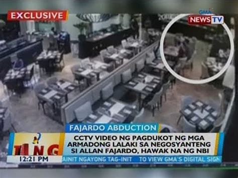 BT CCTV Video Ng Pagdukot Ng Mga Armadong Lalaki Sa Negosyanteng Si