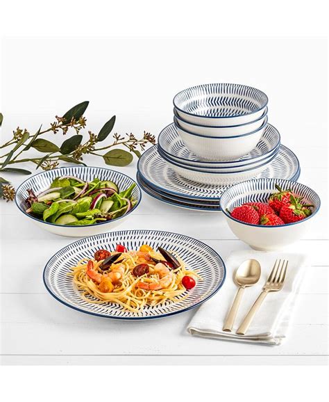 Tabletops Unlimited 12 Pc. Dinnerware Sets Collection - Macy's