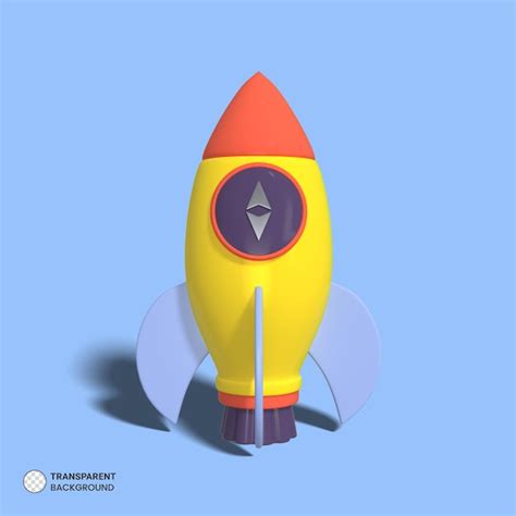 Free PSD Spaceship Rocket Icon Isolated 3d Render Illustration