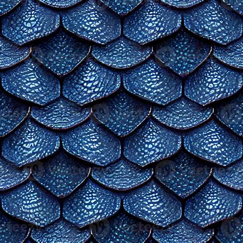 Seamless Pattern Of Realistic Blue Dragon Scales 3d Rendering 12752082