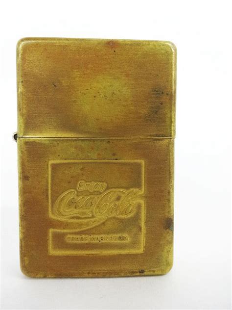 【傷や汚れあり】zippo ジッポ Enjoy Coca Cola エンジョイ コカコーラ A Xi 1995年 Pat2032695 火花