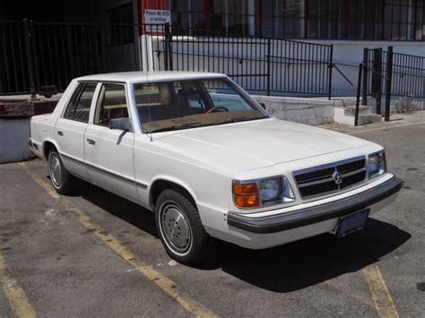 1985 Dodge Translated Ram Sedan The Official Car Of A Lower Middle