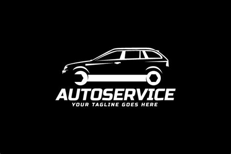 Auto service logo sign template design vector