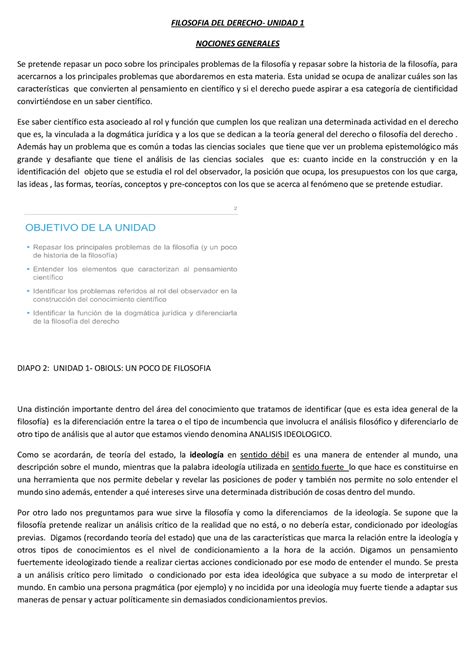 Unidad 1 Filosofia Del Derecho Filosofia Del Derecho Unidad 1