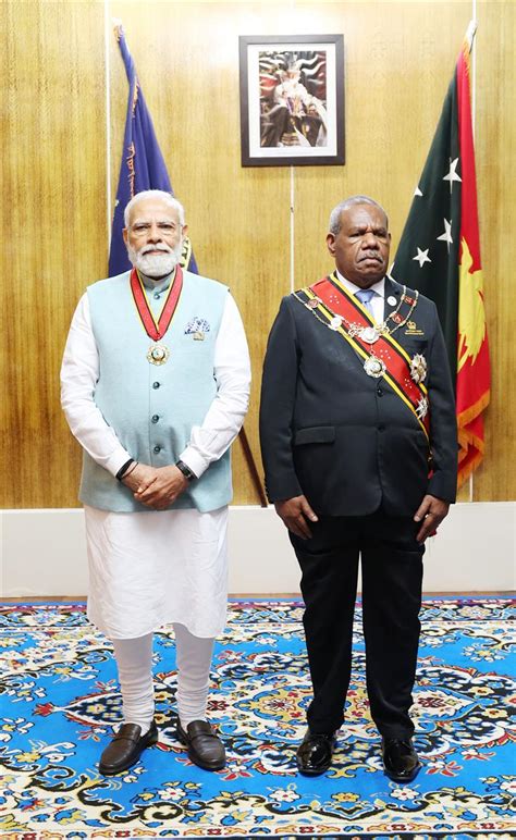 Modi Receives Highest Civilian Awards Of Papua New Guinea And Fiji