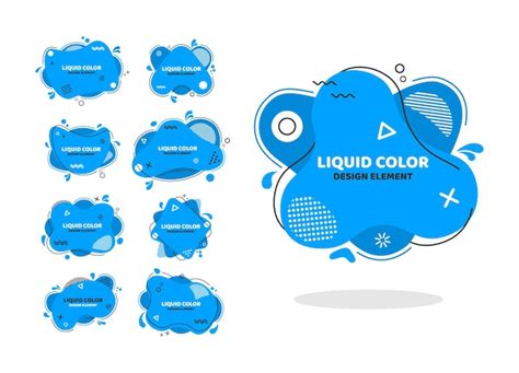 premium vector liquid color