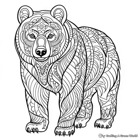 Grizzly Bear Coloring Page