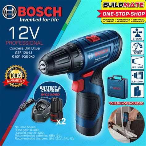 Bosch Professional Lithium Ion Li Ion Cordless Drill Driver Gsr 120 Li 06019g80k0 Buildmate