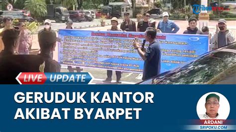 Listrik Kerap Byar Pyet Warga Geruduk Kantor Bupati Muara Enim