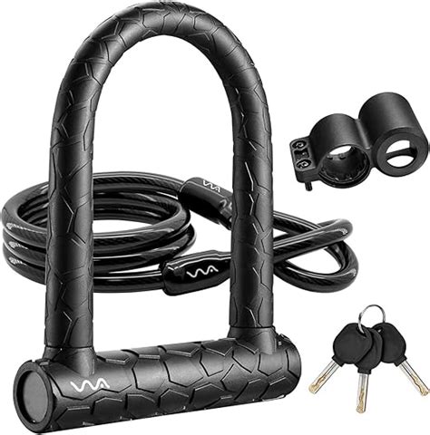 Bike Lock20mm Heavy Duty Combination Bicycle U Lock Shackle 4ft Length