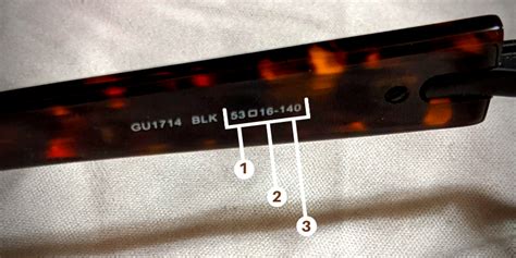 Fitting Eyeglasses A Guide To The Numbers On Your Frames Ezontheeyes