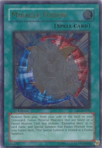 Yu Gi Oh Cybernetic Revolution Single Miracle Fusion Ultimate Rare Da