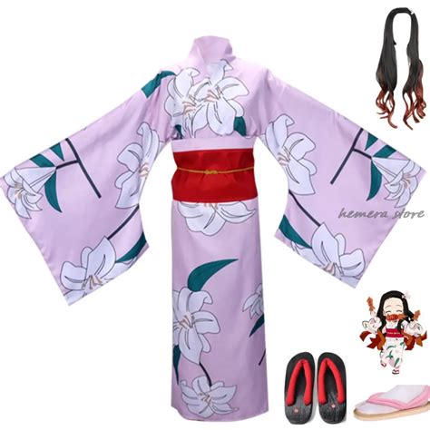 Anime Kimetsu Kein Yaiba D Monen T Ter Kamado Nezuko Cosplay Kost M