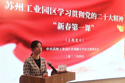 共唱新歌向党，同奏“四敢”强音 ——苏州工业园区青剑湖小学开展主题党日活动校园传真新闻中心苏州工业园区教育网