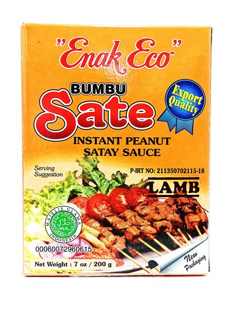 Enak Eco Bumbu Sate Lamb 200g From Buy Asian Food 4U