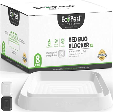 Bed Bug Interceptors 8 Pack Bed Bug Blocker Xl Interceptor Traps