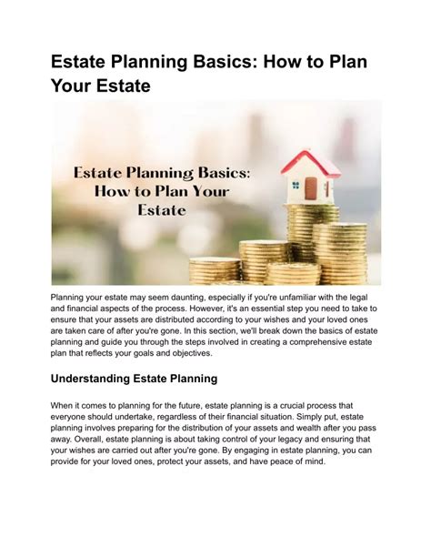 Ppt Estate Planning Basics How To Plan Your Estate Powerpoint Presentation Id12599709