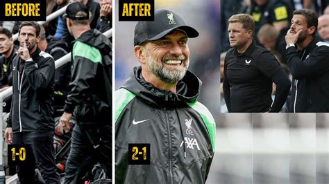 Jurgen Klopp Last Laugh After Getting Shushed By Newcastle Utd Asst