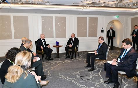 President Ilham Aliyev Met With Defence Minister Of Israel In Munich