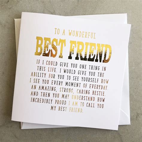 Bestie Birthday Card Birthday Card For Best Friend Etsy