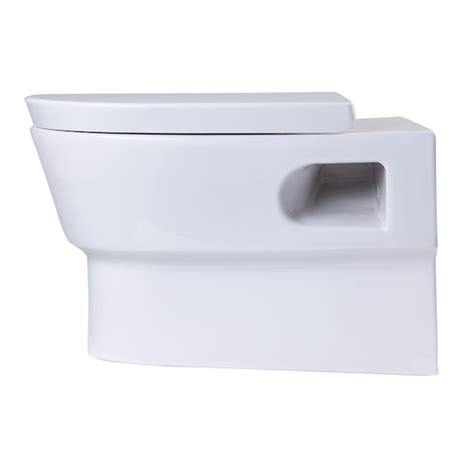 Eago White Dual Flush Elongated Standard Height Soft Close 1 Piece