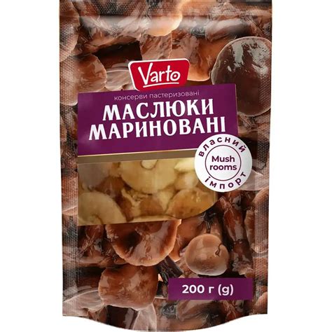 Маслята Varto маринованные 200г купить онлайн | заказать в магазине VARUS
