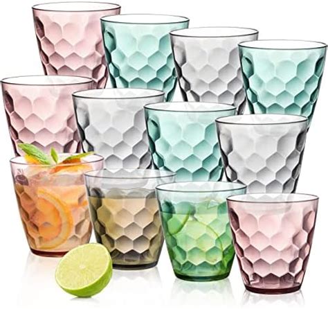 Bellaforte Shatterproof Tritan Plastic Short Tumbler Set Of 4 13oz Myrtle Beach Unbreakable