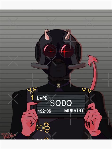 Sodo Mugshot Masked Sticker For Sale By Wyldphoenix Redbubble