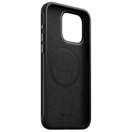 Nomad Horween Black Leather Protective Case For IPhone 15 Pro Max