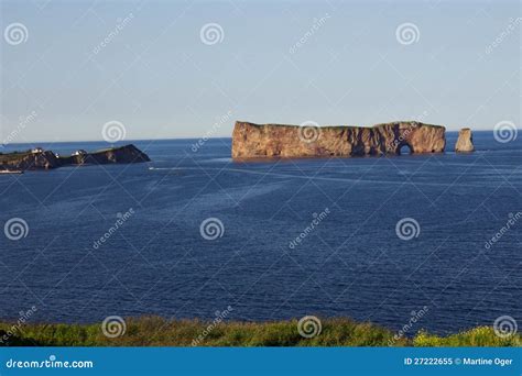 Perce Rock, Gaspesie, Quebec, Canada Stock Image | CartoonDealer.com ...