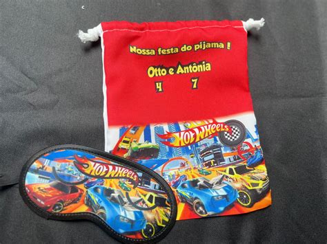 Kit Lembracinha Saquinho E Marcara Personalizado Hot Wheels