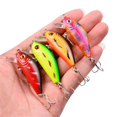 Pcs Minnow Fishing Lure Mm G Topwater Hard Bait Wobbler Jig Bait