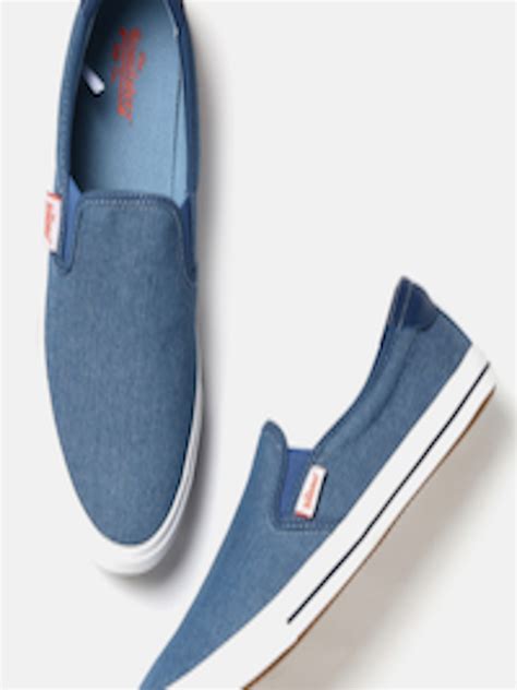 Buy Roadster Men Blue Slip On Sneakers Casual Shoes For Men 1612060 Myntra