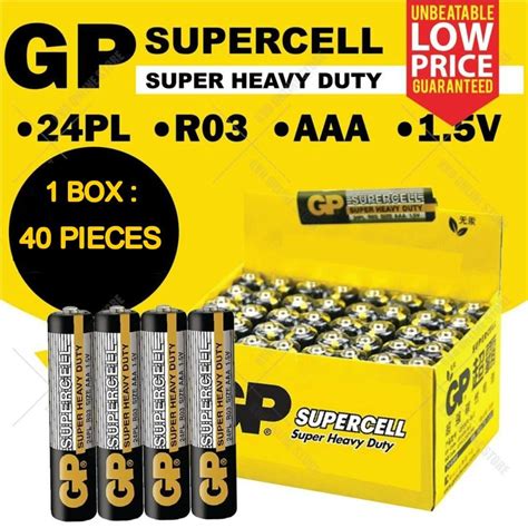 Gp Supercell Aaa Super Heavy Duty Battery Pcs Per Box Tv Home