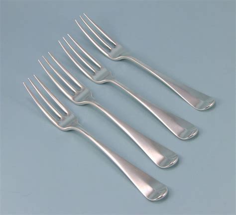 George Iii Set Of 4 Three Pronged Table Forks By John Zeigler