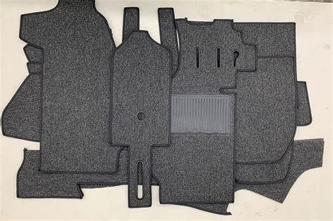 Porsche German Square Weave Carpet Kit Charcoal With