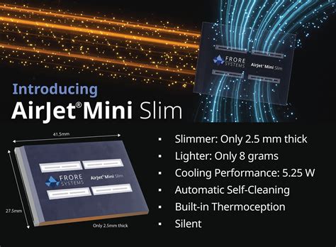 Frore Systems Announces AirJet Mini Slim At CES 2024 TechPowerUp