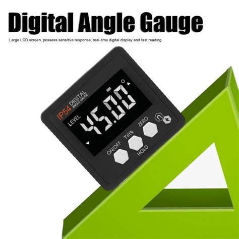 Jauge de rapporteur numérique LCD Boîtier d inclinaison d inclinomètre