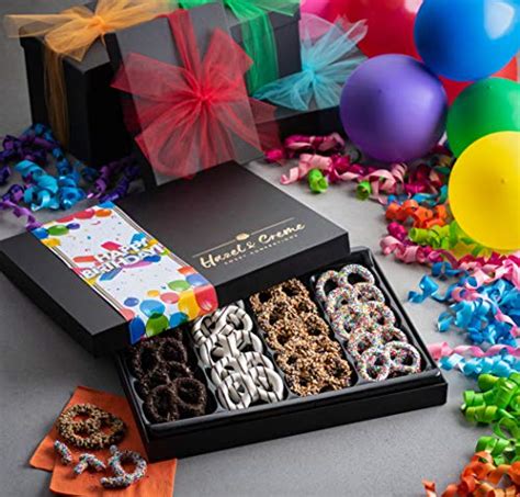 Hazel And Creme Chocolate Covered Pretzels Happy Birthday Chocolate T Box Birthday Food