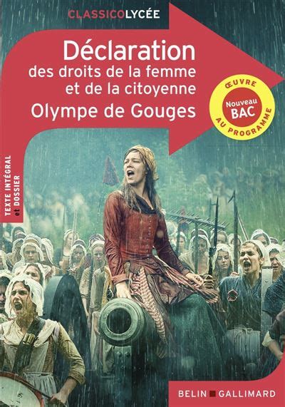 D Claration Des Droits De La Femme Et De La Citoyenne Broch Olympe