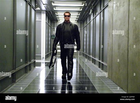 Arnold Schwarzenegger Terminator 3 Rise Of The Machines 2003 Stock