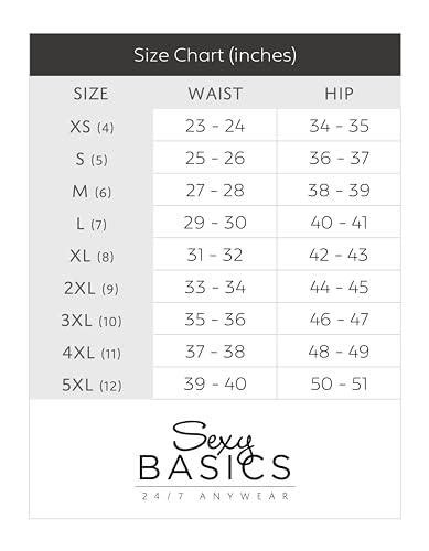 Sexy Basics Womens Cotton Stretch Bikini Panty Pack of Tamaño Large Color Pack