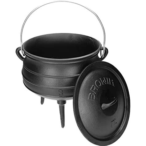 Browin African Cauldron Safari L Cast Iron Deep Camping