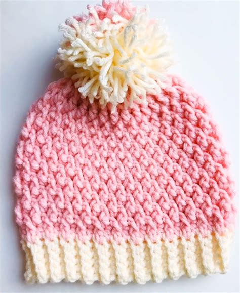 Alpine Stitch Crochet Hat Aspen Beanie Cultural Crafts Collective