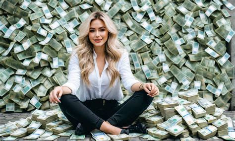 Very Beautiful Woman Influencer Years Old Air Blonde Sitt By Al